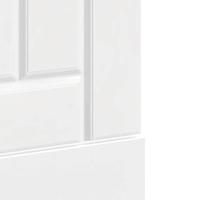 Vaatwaspaneel Lucca bewerkt hout hoogglans wit - thumbnail