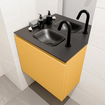 MONDIAZ OLAN 60cm toiletmeubel ocher. LEX wastafel urban midden 1 kraangat MONDIAZ OLAN 60cm toiletmeubel ocher. LEX wastafel urban midden 1 kraangat