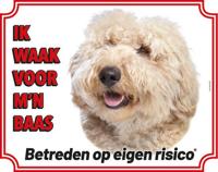 Labradoodle Blond Waakbord - thumbnail