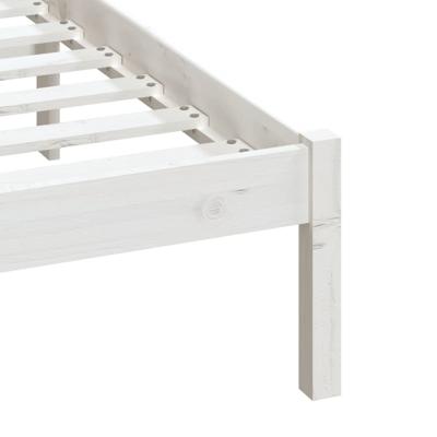 Bedframe massief grenenhout wit 140x200 cm Bedframe massief grenenhout wit 140x200 cm