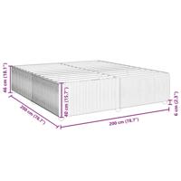 Bedframe zonder matras 200x200 cm fluweel donkergroen - thumbnail