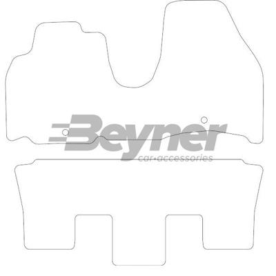 Velours Automatten passend voor Citroen C8 2002 2-delig HL1091482