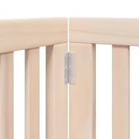 Hondenhek inklapbaar met deur 12 panelen 600 cm populierenhout - thumbnail