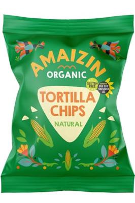Amaizin Tortilla chips natural bio 75 Gram