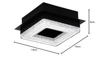 Eglo Led plafondlampFradelo 1 4w - 3000K - 14cm zwart - 99324 - thumbnail