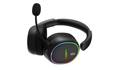 Hator Phoenix 2 Wireless over-ear gaming headset (Zwart, RGB, 2.4GHz / Bluetooth 5.4 / USB-C)