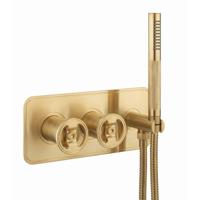 Crosswater Union Douche douchekraan - 2 handgrepen - handdoucheset - slang - met inbouwdeel - messing SW968277 SW876098 - thumbnail
