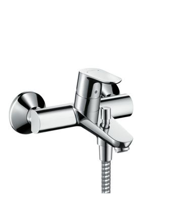 Hansgrohe Focus E2 badkraan met omstel en koppelingen chroom 31940000