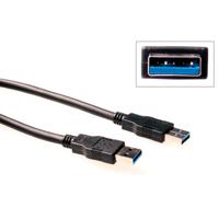 ACT SB3003 USB 3.0 A male - USB A male | Zwart | 3 meter - thumbnail
