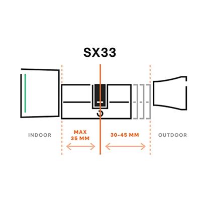 Bold Smart Lock SX-33 - Slimme cilinder - SKG3 - thumbnail