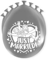 Party Ballonnen Just Married (8st) - thumbnail
