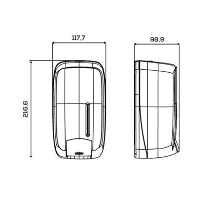 Jofel Jofel Timeless zeepdispenser 1000ml kunststof - zwart