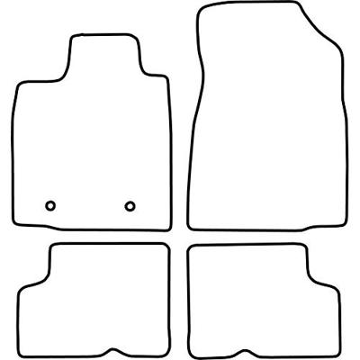 Automatten passend voor Dacia Sandero 2008-2012 TMRE554