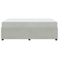 Bedframe met matras Lichtgrijs 120 x 200 cm Stof - thumbnail