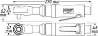 HAZET ratelschroevendraaier "9022-2" ratchet screwdriver 9022-2 - thumbnail