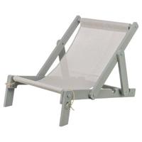 Trixie strandstoel hout grijs - thumbnail