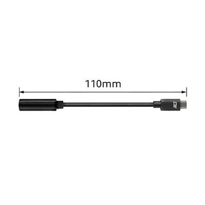 ACT AC7380 USB-C Jack Audio Adapter | 3.5mm | DAC | Hi-Res Audio | Zwart