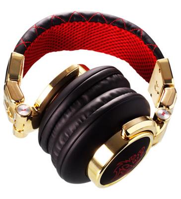 Tt eSPORTS DRACCO Signature Hoofdtelefoons Bedraad Hoofdband Gamen Zwart, Goud, Rood - thumbnail