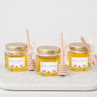 Honingpotje waterverf bloemen - thumbnail