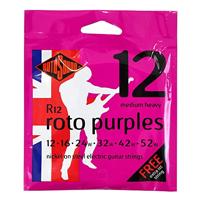Rotosound R12 Roto Purples set elektrische gitaarsnaren 012-052 - thumbnail