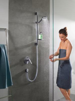 Hansgrohe Crometta vario doucheset 65cm met zeepschaal wit chroom 26553400