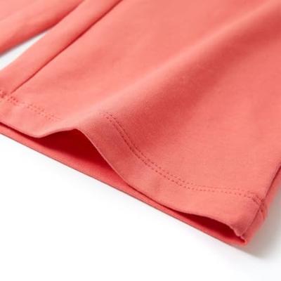 Kinderbroek met wijde pijpen 128 koraalkleurig