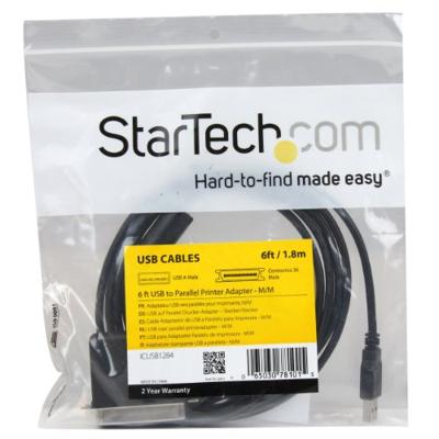 Kabel USB naar Parallelle Poort Startech ICUSB1284 (1,8 m)