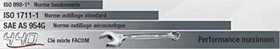 Facom ringsteeksleutel ogv 11/16' - 440.11/16 Facom ringsteeksleutel ogv 11/16' - 440.11/16