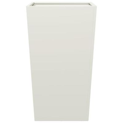 VidaXL Plantenbak 45x45x75 cm staal wit VidaXL Plantenbak 45x45x75 cm staal wit