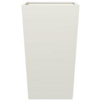 VidaXL Plantenbak 45x45x75 cm staal wit - thumbnail