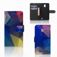 Nokia 2 | Book Case | Polygon Dark - thumbnail
