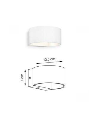 Home sweet home LED wandlamp Lounge Ø 13,4 cm - wit