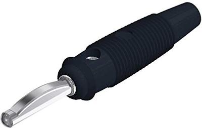 SKS Hirschmann VQ 20 Banaanstekker Stekker, recht Stift-Ø: 4 mm Zwart 1 stuk(s)