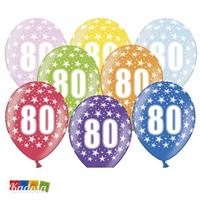 Verjaardag ballonnen 80 jaar Metallic Mix - thumbnail