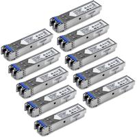 StarTech.com Gigabit LWL SFP Transceiver Module, Cisco GLC-LH-SMD compatibel, SM/MM LC, 10km/550m, Mini GBIC 10-pack, 1000Base-LX/LH - thumbnail