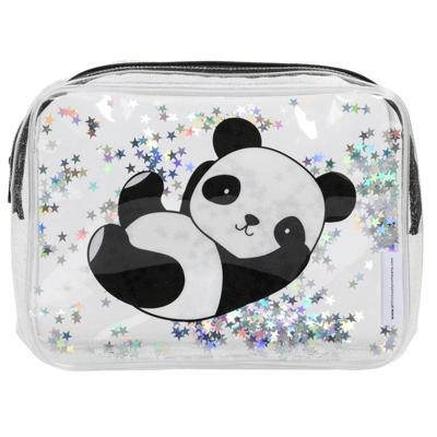 A Little Lovely Company toilettas Panda junior 1,5 liter PVC zwart A Little Lovely Company toilettas Panda junior 1,5 liter PVC zwart