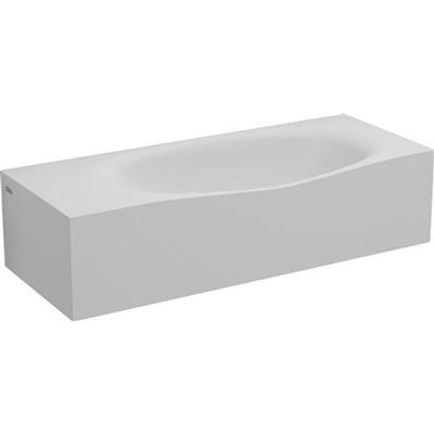 Wastafel Clou Hammock 65x25.4x16 cm met Kranenbank Links Solid Surface (met 2 Voorbewerkte Kraangaten) Wastafel Clou Hammock 65x25.4x16 cm met Kranenbank Links Solid Surface (met 2 Voorbewerkte Kraangaten)