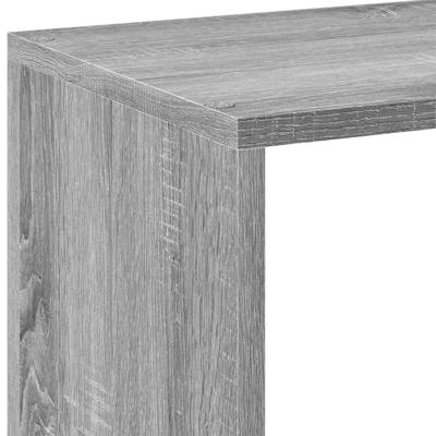Boekenkast 102x29x143 cm bewerkt hout grijs sonoma eikenkleurig