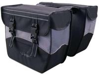 Greenlands tas dubbel zwart-wit. afmeting 35x31x14cm. totaal inhoud 34l - thumbnail