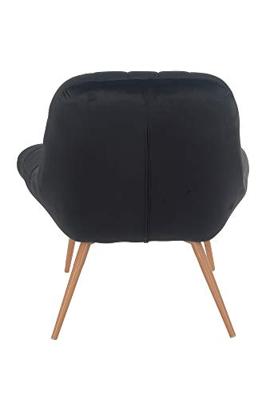 Artistiq Fauteuil 'Jurre' Velvet, kleur Zwart