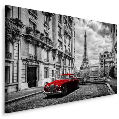 Schilderij - Architectuur van Parijs , Wanddecoratie , Premium print