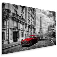 Schilderij - Architectuur van Parijs , Wanddecoratie , Premium print - thumbnail