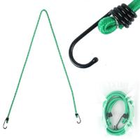 Outdoor bundeling touw elastische tenten metalen gesp hoge Stretch Clothesline Camping Bagage verpakking haak (één haak groen) - thumbnail