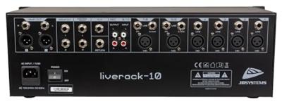 JB Systems LIVERACK-10 Analoge mixer 19 inch JB Systems LIVERACK-10 Analoge mixer 19 inch