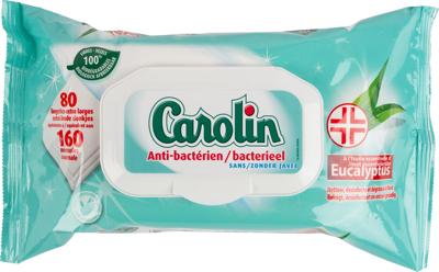 Carolin Carolin Hygiëne Doekjes Eucalyptus Extra Groot - 80 Stuks