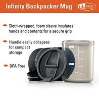 GSI Outdoors Infinity Backpacker Thermosbeker Isolatiefles Zwart - thumbnail