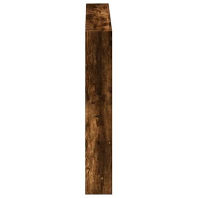 Hoofdbordkast met LED-verlichting 100x17x102 cm gerookt eiken Hoofdbordkast met LED-verlichting 100x17x102 cm gerookt eiken