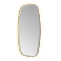 Spiegel Hotbath &MORE 80x40 cm LED-Verlichting Spiegelverwarming Deens Ovaal Geborsteld Gunmetal - thumbnail