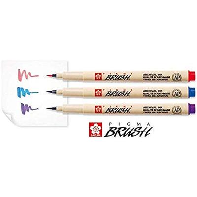 Sakura pigma penseel-set etui 6 basic kleuren