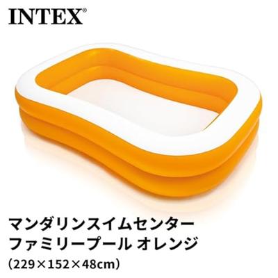Intex opblaasbaar zwembad family pool mandarin - thumbnail